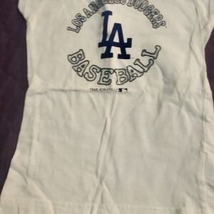 Genuine Merchandise White and Blue Dodgers Tee